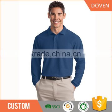 China factory oem cheap long sleeve polo shirt