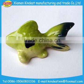 2016 Custom Glazed Animal Ceramic Fish Figurines for Promotion