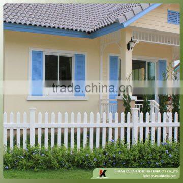 high quality picket plastic pvc fence