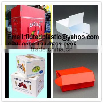 Collapsible polypropylene corrugated plastic Corolast boxes for moving and packing