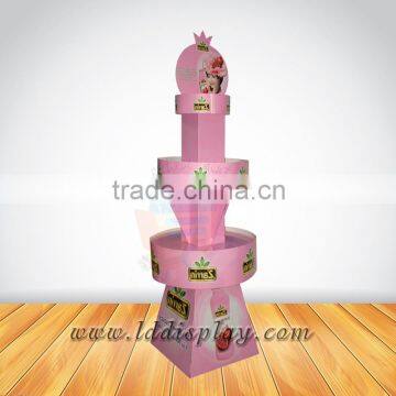 Custom Cardboard Makeup Mac Cosmetic Display Stand For Store