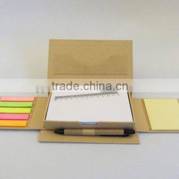 Recycled Material Cover functional sticky notes with pen