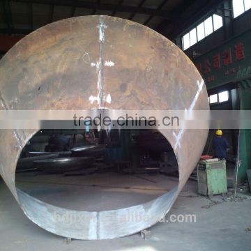 Conical welded Q245R dish ends / ISO quality assurance cone head