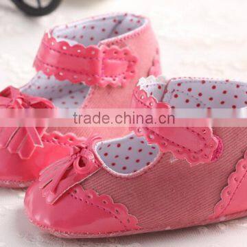 Handmade Custom Colorful Wholesale Shoes Girls With pu Baby Shoe