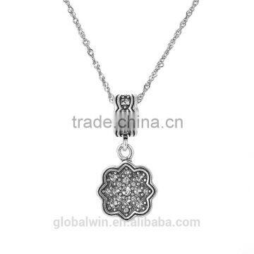 Mysterious Royal Castle Dangling Flower Antique 925 Sterling Silver Charms Pendant photo-2
