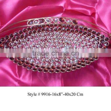 Iron Crystal Boat Basket