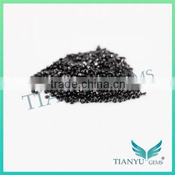 Wholesale Synthetic Heat CZ Stone 0.8mm Black Round Brilliant Cut Zircon gemstone price