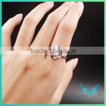 Ring New Designs 18k White Gold Yellow Gold VVS Foreverone Moissanite Synthetic Diamond Rings for Women Ring photo-5