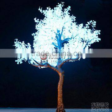Unique 5m RGB ginkgo leaf Large projection led tree