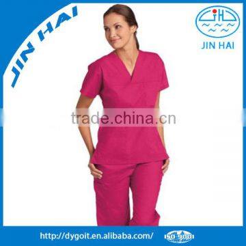 Hospital using nurse scrub uniform as customized scrub suit
