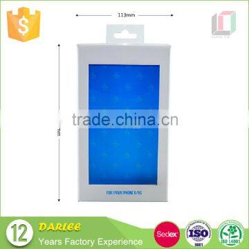 ShenZhen factory embossed disposable art paper mobile phone case packaging box with logo