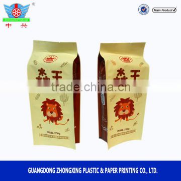 New product Manufacture price custom print plastic gusset bag for nuts packaging