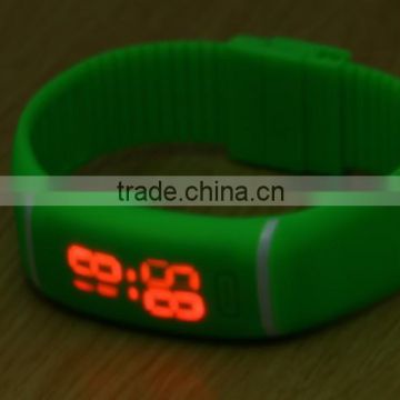 Ultra Thin Outdoor Sports Silicone Waterproof Digital Gym Running LED Adjustable Wrist Watch