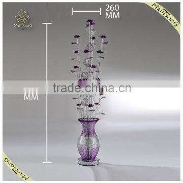 Newest Fancy Modern Decorative Aluminum Flower Floor Lamp ,Purple Color Floor Lamp photo-3