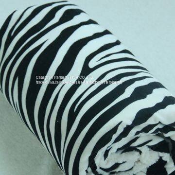 double sided zebra striped pattern adult blanket flannel and sherpa fleece blanket