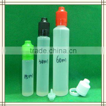 Wholesale10ml 15ml 30ml 50ml PE plastic unicorn bottles for e liquid bottle