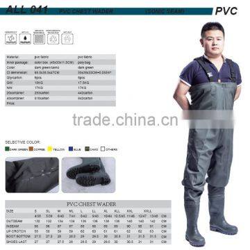 PVC kintted fishing waders