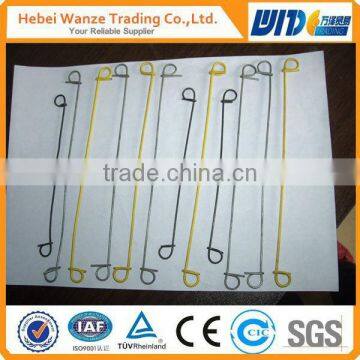 galvanized double loop wire ties / wire lifting loop / stainless steel wire loop