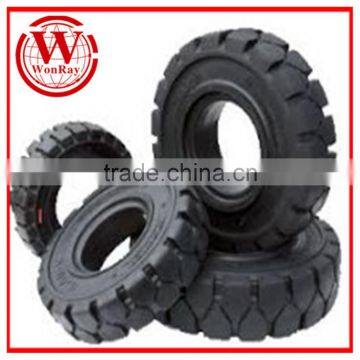 solid tires wheels for forklifts 4.00-8 with long warranty