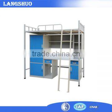French Style School Furniture Dormitory Bed, Metal School Double Bed