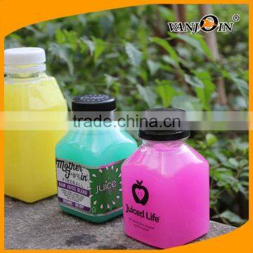 Cold Pressed Juice Recyclable Square Bottles With Safety Cap photo-3
