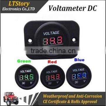 Digital Voltmeter Socket Car Charger With Red Light photo-2