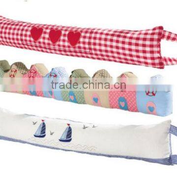 Store More Simple Design Sand and Cotton Stuffed Strip Canvas Door Stop photo-2