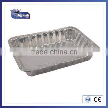Square Disposable Aluminum Foil Pans Aluminium Foil Food Contatiner Trays Aluminum Foil Plates for fast food