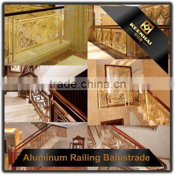 Modern Decorative Brass Color Integral Aluminum Railing System