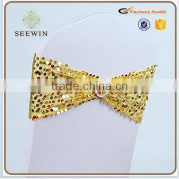 Cheap Sequin Chair Cover Chair Sashes photo-2