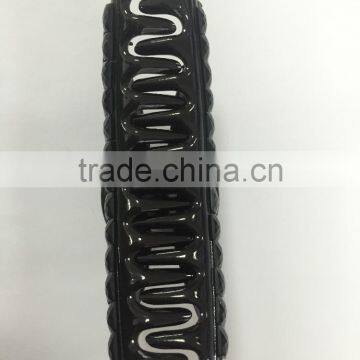 2016 Big Black Beautiful Rhinestone Floral Hair Clips Plastic Hairpin for Women photo-3