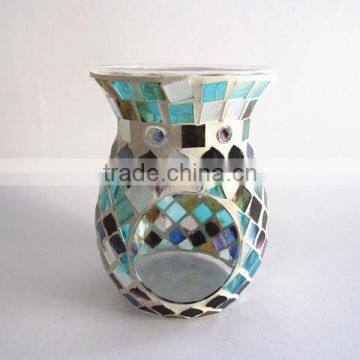 Color Scalloped Shape Mosaic Handmade Rustic Vase Single Types of Flower Vase