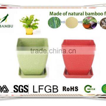 Professional Low Price Endurable Bamboo Fiber Flower Pot photo-3