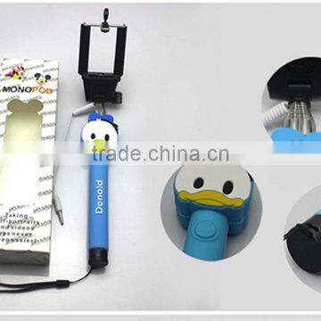 Custom Cable Wired Selfie Handheld Stick Monopod ,cartoon Wired Selfie Stick With Logo photo-6