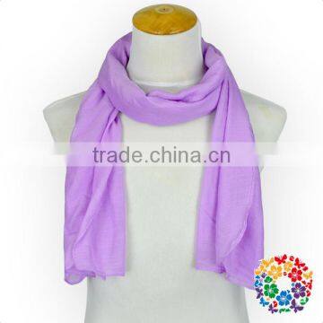 Baby Girls Solid Color Knitted Scarf Cheap Fashion Winter Chiffon Scarf photo-4