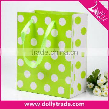 18*23cm Various Colors Green Paper Gift Package Tote Bag