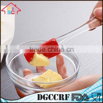 NBRSC Different Types of Kitchen Utensil Silicone Spatulas With Transparent Handle Set of 6 photo-3