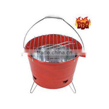 Outdoor BBQ Portable Barbecue Bucket Festival Camping Grill photo-6