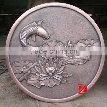 Bronze wall relief sculpture art decoration custom made statues