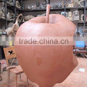 Grande Sculpture Polished Apple Stainless Steel Outdoor Sculpture for Garden photo-3