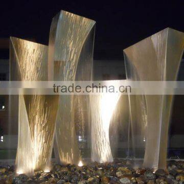 Modern Outdoor Garden Decoration Stainless Steel Water Sculpture photo-2