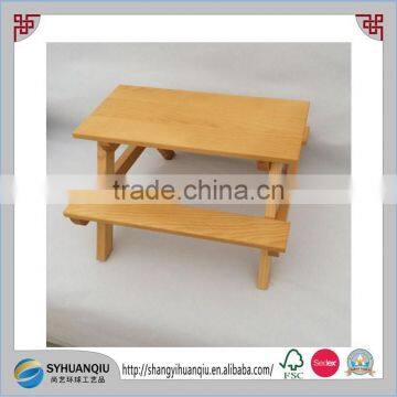 Kitchen &BBQ condiment Pictic table Miniature furniture outdoor garden wooden Picnic table & benchs