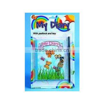 KIDS DIARY BOOK W/LOCKER 1 PENCIL ATTACHED