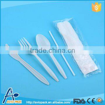 Hot selling eco friendly plastic airline biodegradable disposable tableware