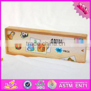 2016 Top Fashion Educational Kids Wooden Domino Brick W15A061 photo-2