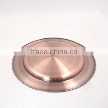 Wholesale Flat Bottom Elegant Seafood Tray/stainless Steel Salad Plate Set photo-6