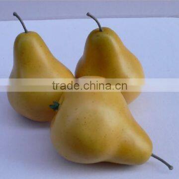 3 Artificial Weighted Pears Fake Faux Fruits and Vegetables