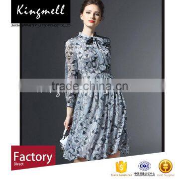 Environment-friendly Printed Silk Chiffon Floral Dress Fabric photo-3