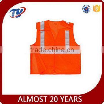 2017 fluorescent ANSI ISEA orange traffic safety vest