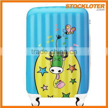 150704h Women printed Travel suitcase ABS PC Universal Wheels suitcase stocklots